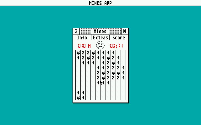 Mines atari screenshot